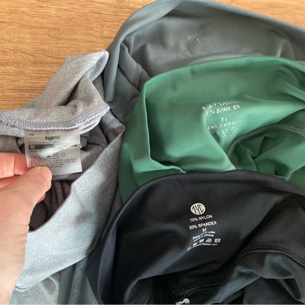 Til You Collapse Women's Leggings Set - Black, Green, Gray - Picture 3 of 3